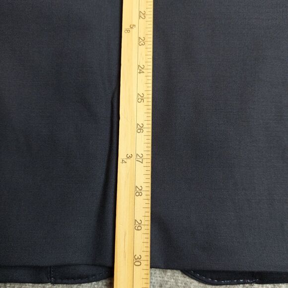 Lands End Men's 42R (39x31) 2 Piece Wool Blend Suit Navy Blue Traditional Fit - Picture 5 of 15